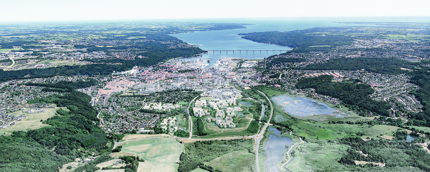 A - Ny Rosborg set fra luften rendering.