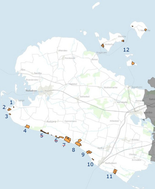 Sommerhuse på Lolland